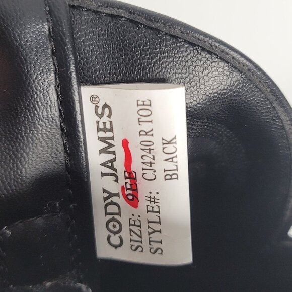 Cody James MISMATCH Design Print Mens Cowboy Boots Western 9EE Black CJ4240 READ main image 3